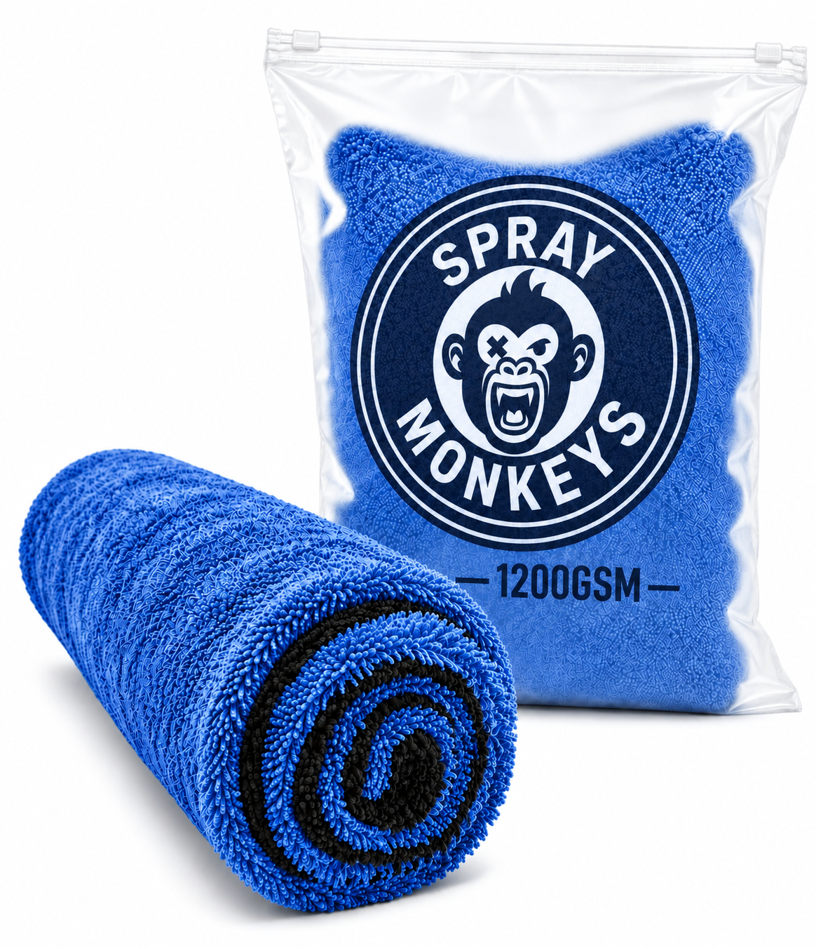 SprayMonkeys 1200 Gsm Magic Microfiber Cloth  - 1 Pack