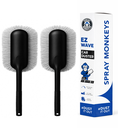 SprayMonkeys EZ Wave Car Duster with Ceramic Wax infused (2 Pack)