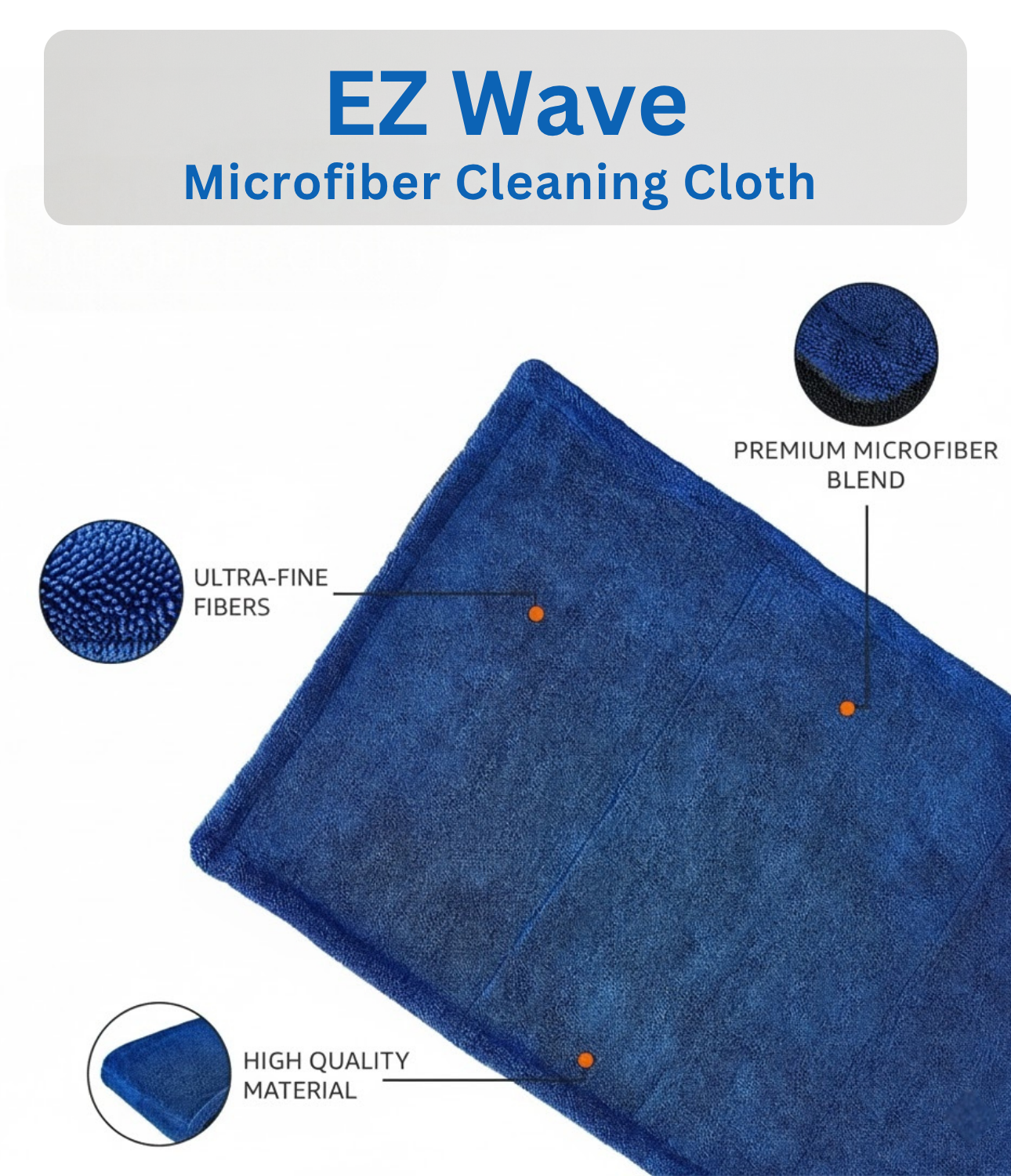 SprayMonkeys 1200 Gsm Magic Microfiber Cloth  - 1 Pack