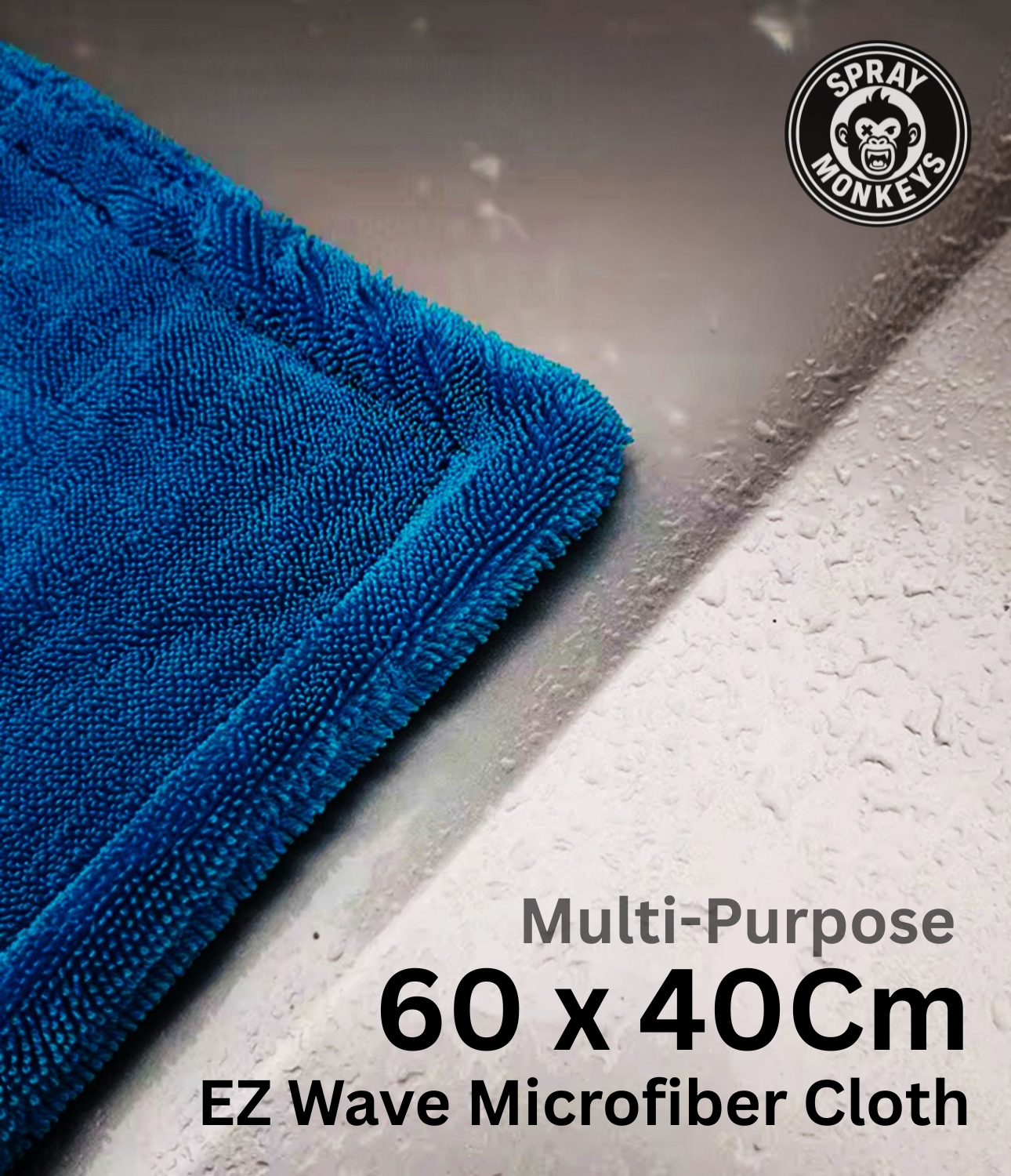 SprayMonkeys 1200 Gsm Magic Microfiber Cloth  - 2 Pack