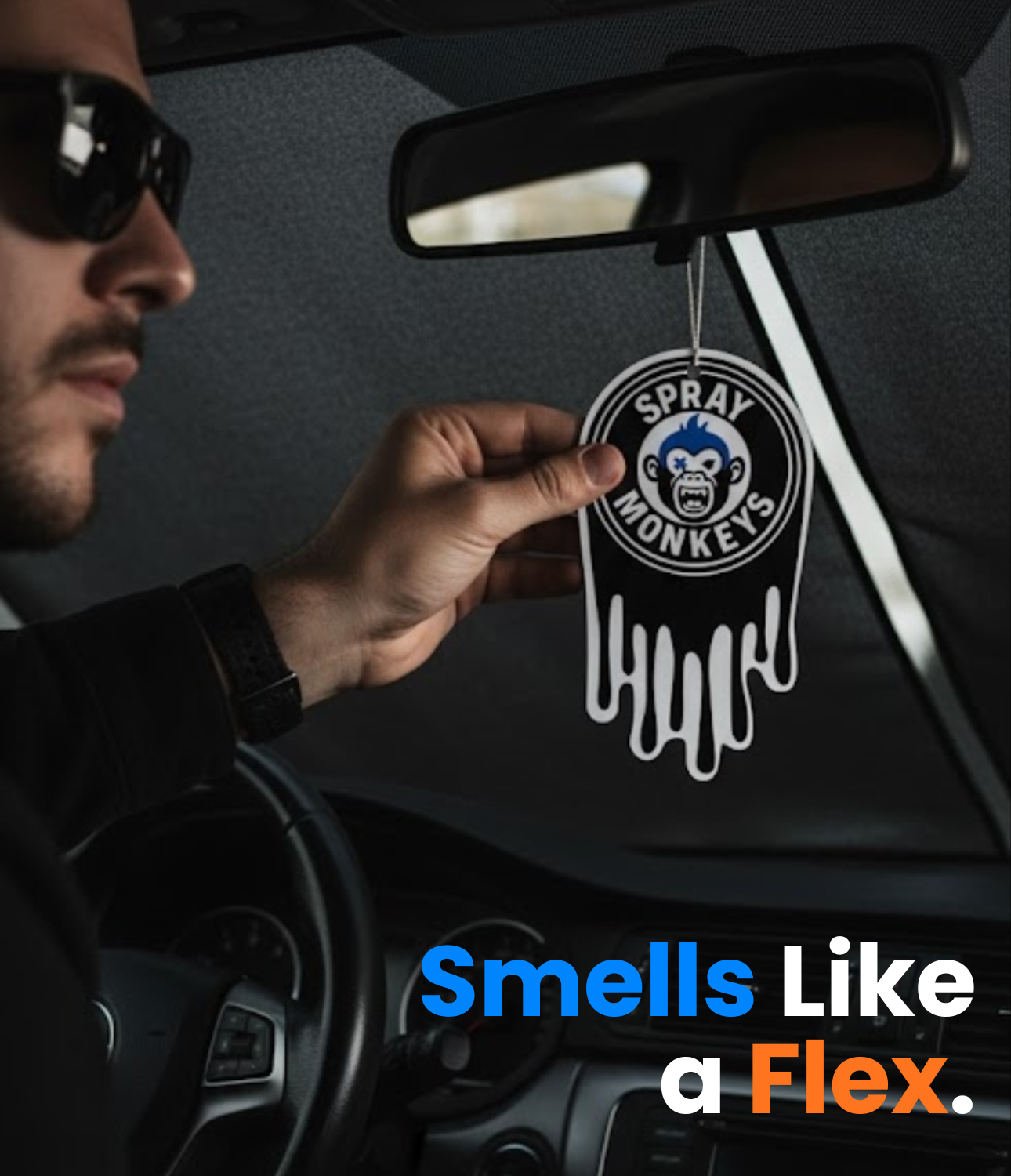 SprayMonkeys Hanging Car Air Freshener (Morning Bliss - 3 Pack)