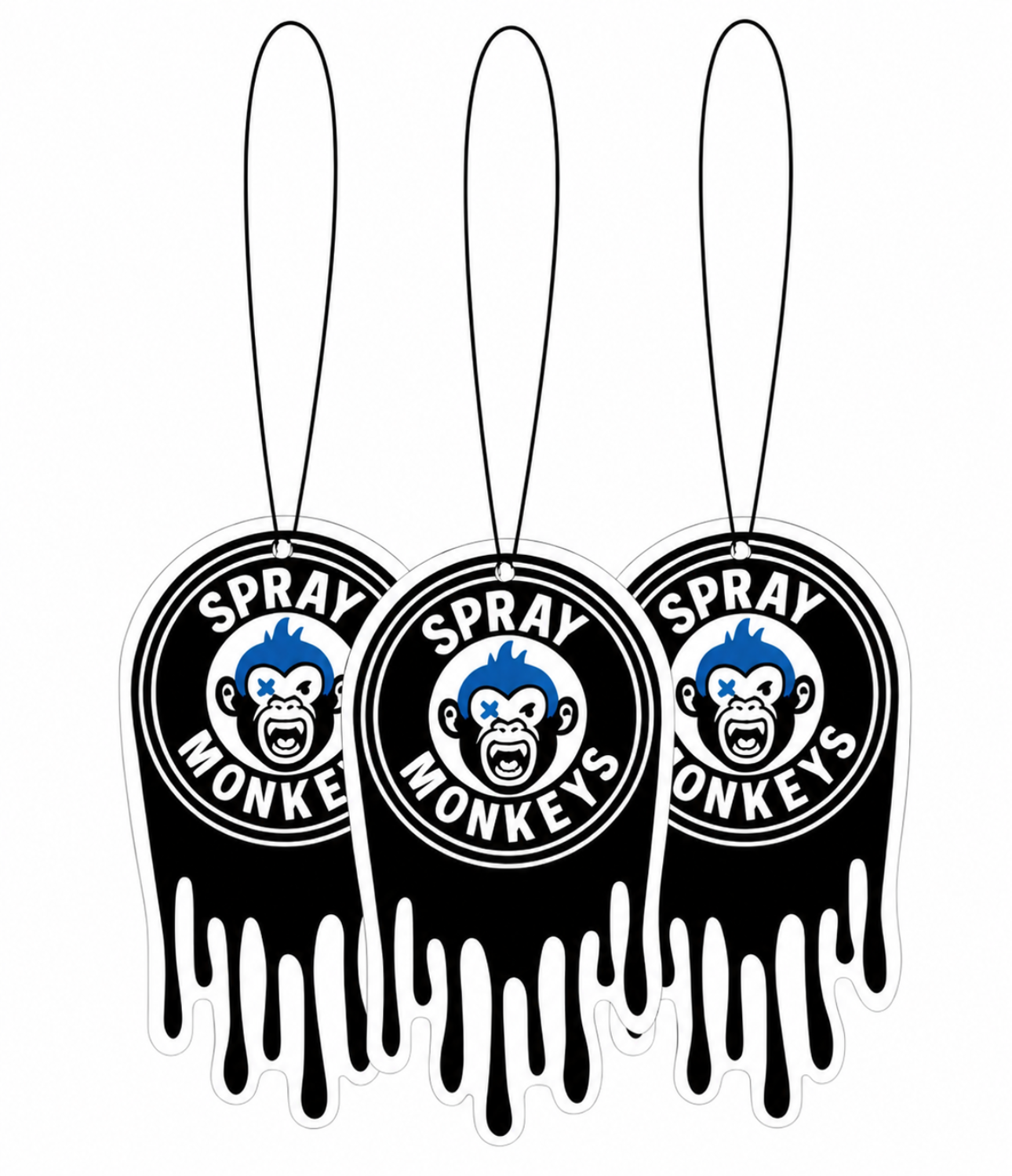 SprayMonkeys Hanging Car Air Freshener (Morning Bliss - 3 Pack)