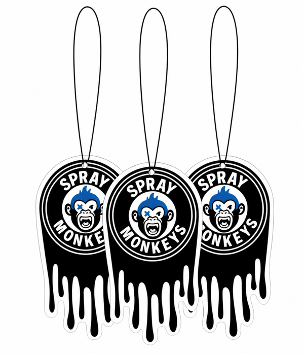 SprayMonkeys Hanging Car Air Freshener (Morning Bliss - 3 Pack)