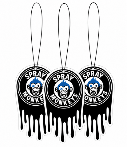 SprayMonkeys Hanging Car Air Freshener (Morning Bliss - 3 Pack)