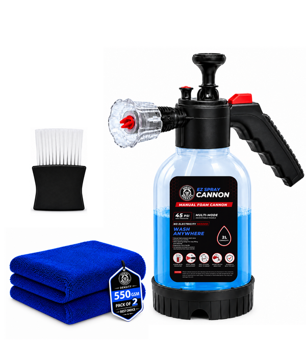 EZ Spray Foam Cannon with 550 GSM Microfiber Cloth