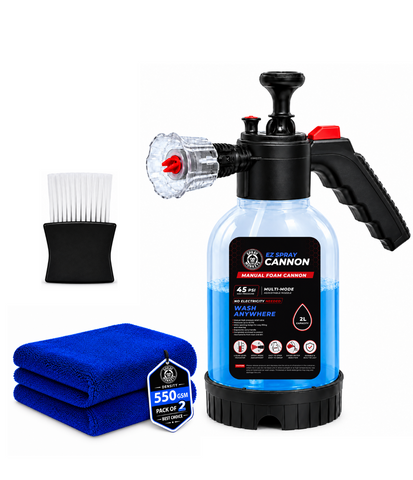 EZ Spray Foam Cannon with 550 GSM Microfiber Cloth