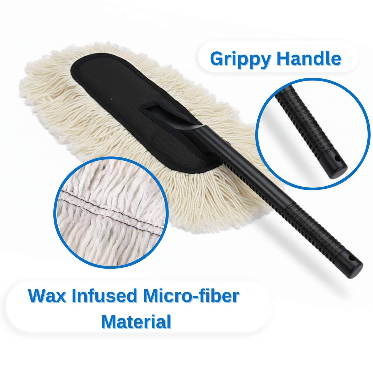 SprayMonkeys EZ Wave Car Duster with Ceramic Wax infused (2 Pack)